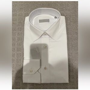 Stefano Ricci Women’s White Riva Cotton Dress Shirt Size L Made in Italy NWT